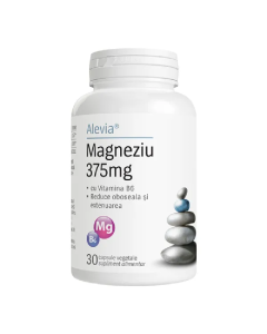 Magneziu 375mg + Vitamina B6, 30 capsule, Alevia