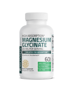 Magneziu Bisglicinat, 200 mg, 60 capsule, Bronson Laboratories