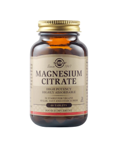 Citrat de magneziu 200mg, 60 tablete, Solgar