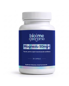 Magneziu taurat 50mg+, 30 capsule, Biome