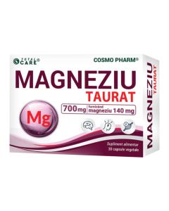 Magneziu Taurat, 30 capsule vegetale, Cosmo Pharm