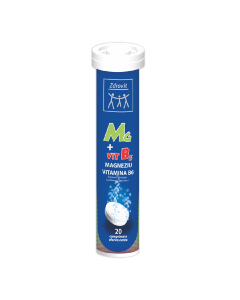 Magneziu + Vitamina B6, 20 comprimate efervescente, Zdrovit