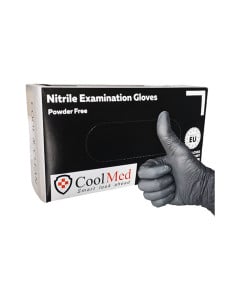 Manusi examinare nitril negre x 100 buc CoolMed