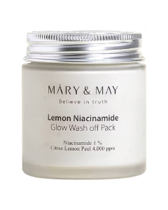 Masca cu extract de lamaie si niacinamide Glow Mask, 125g, Mary and May