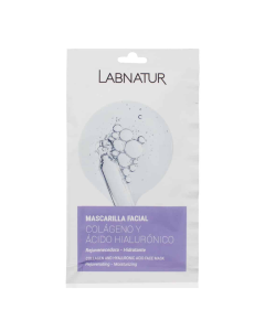 Masca pentru ten cu acid hialuronic si colagen, 20ml, LabNatur