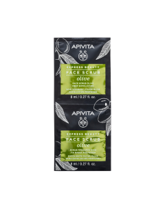 Masca de fata exfolianta cu extract de masline, 2*8 ml, Apivita