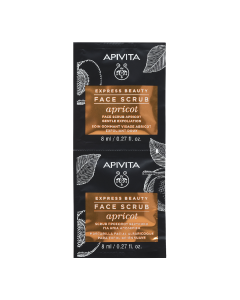Masca de fata exfolianta delicata cu extract de caise, 2*8 ml, Apivita