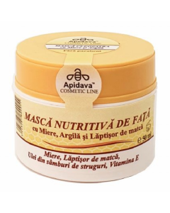 Masca nutritiva de fata Cleopatra, 50 ml, Apidava