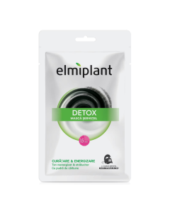 Masca servetel energizanta cu carbune Detox, 20 ml, Elmiplant