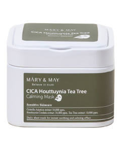 Masca tip servetel CICA Houttuynia Tea Tree, 30 bucati, Mary and May