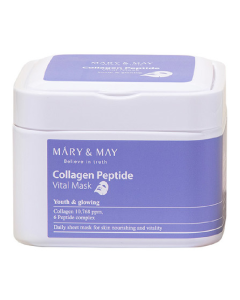 Masca tip servetel Collagen Peptide, 30 bucati, Mary and May