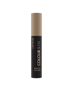 Mascara pentru sprancene Colour&Fix, 020 Medium Brown, 5 ml, Catrice