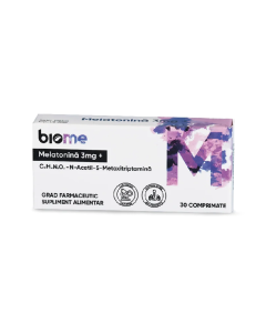Melatonină 3mg+, 30 comprimate, Biome