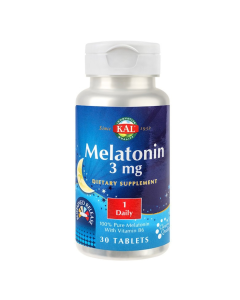 Melatonin Solaray 3mg, 30 tablete, Secom