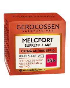 Crema antirid riduri accentuate 55+, SPF10, Melcfort, 50 ml, Gerocossen