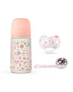 Set pentru bebelusi, Memories, roz, 3 piese, Suavinex 
