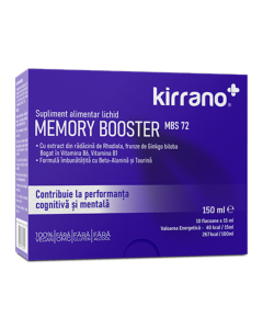 Memory Booster MBS72, 10 flacoane*15ml, Kirrano