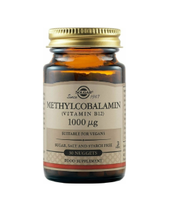 Metilcobalamina Vitamina B12 1000 μg, 30 tablete, Solgar