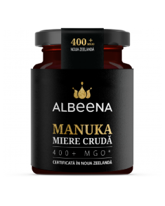 Miere de manuka cruda MGO 400+, 200g, Albeena