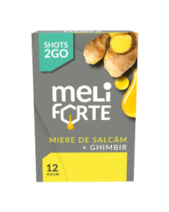 Miere de Salcam cu Ghimbir, 12 plicuri, Meliforte