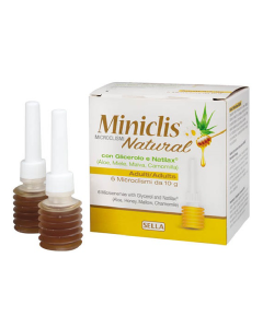 Miniclis natural microclisme adulti, 6 bucati*10g, Sella Farmaceutici