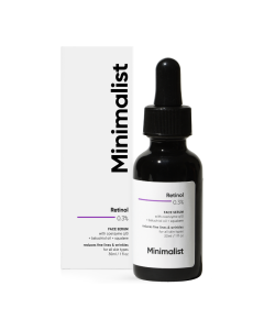 Ser pentru riduri fine cu retinol pur 0.3%, 30ml, Minimalist 