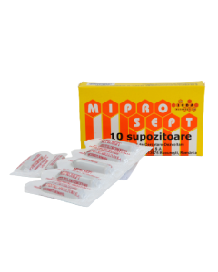 Supozitoare Miprosept, 10 bucati, Institutul Apicol