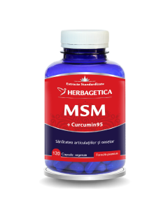 MSM + Curcumin95, 120 capsule, Herbagetica