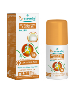 Roller antireumatic cu 14 uleiuri esentiale, 75 ml, Puressentiel