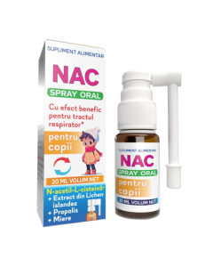 Spray oral pentru copii NAC, 20ml, Justin Pharma