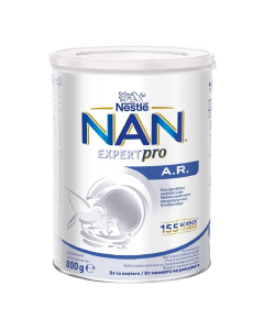 Aliment dedicat unor scopuri medicale speciale anti-regurgitatie de la nastere NAN A.R., 800g, Nestle