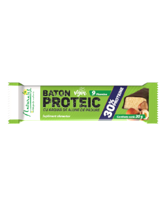 Baton proteic cu aroma de alune de padure, 30 g, Naturalis 