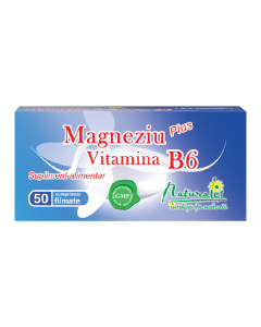 Naturalis Magneziu + Vitamina B6, 50 comprimate 
