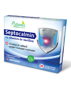 Septocalmin cu albastru de metilen, 24 de comprimate pentru supt, Naturalis