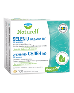 Naturell Seleniu Organic 100µg, 100 comprimate, USP