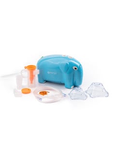 Nebulizator pentru copii in forma de elefant ORONEB BABY albastru