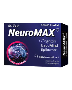 Neuromax + Cognizin® & BacoMind™️ Performanta Cerebrala, 30 capsule, Cosmopharm