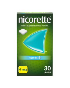 Nicorette Icemint 4 mg x 30 gume medicamentoase masticabile