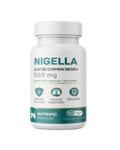 Nigella 500mg ulei de chimen negru, 60 capsule moi, Nutrific