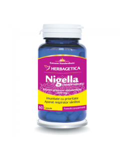 Nigella chimen negru, 60 capsule, Herbagetica