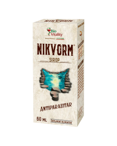 Sirop pentru eliminarea parazitilor intestinali, 60ml, Nikvorm