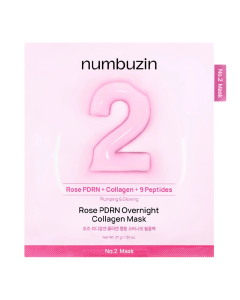 Masca de fata No.2 Rose PDRN Overnight Collagen Hydrogel,37 g, Numbuzin