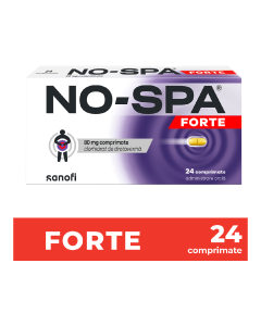 No-Spa Forte, 80 mg, 24 comprimate, Sanofi