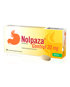 Nolpaza Control, 20 mg, 14 comprimate gastrorezistente, Krka