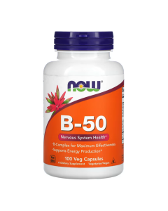 B-50 Complex, 100 tablete, Now Foods