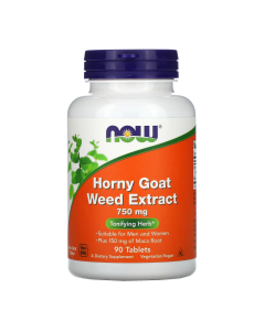 Extract de iarba-țapului, 750 mg, 90 comprimate, Now Foods