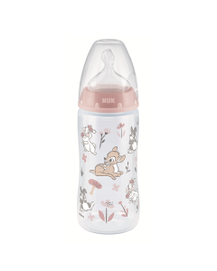 NUK  First Choice Disney Bambi, Biberon cu Controlul Temperaturii, 6-18luni, 300ml