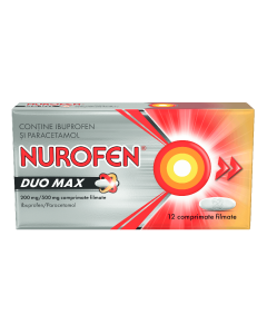 Nurofen Duo Max, 200mg/500mg, 12 comprimate filmate, Reckitt