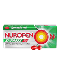 Nurofen Express 200 mg, 10 capsule moi, Reckitt