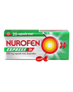 Nurofen Express 200 mg, 20 capsule moi, Reckitt